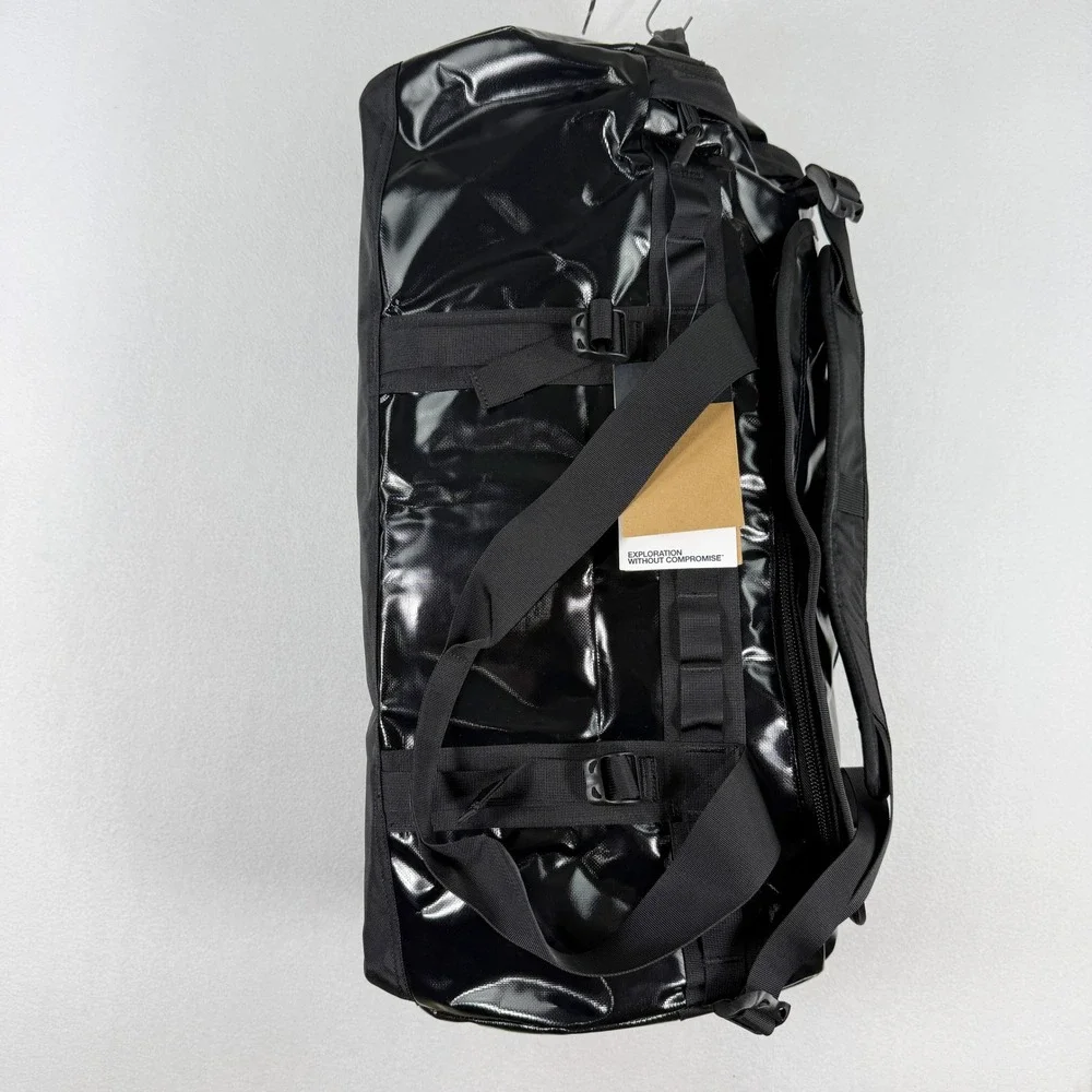 The North Face Base Camp Duffel 71L Size M Patent TNF Black Special Edition- New